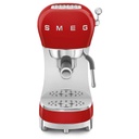 Smeg Retro 50's Style Espresso Coffee Machine with Pump | Red